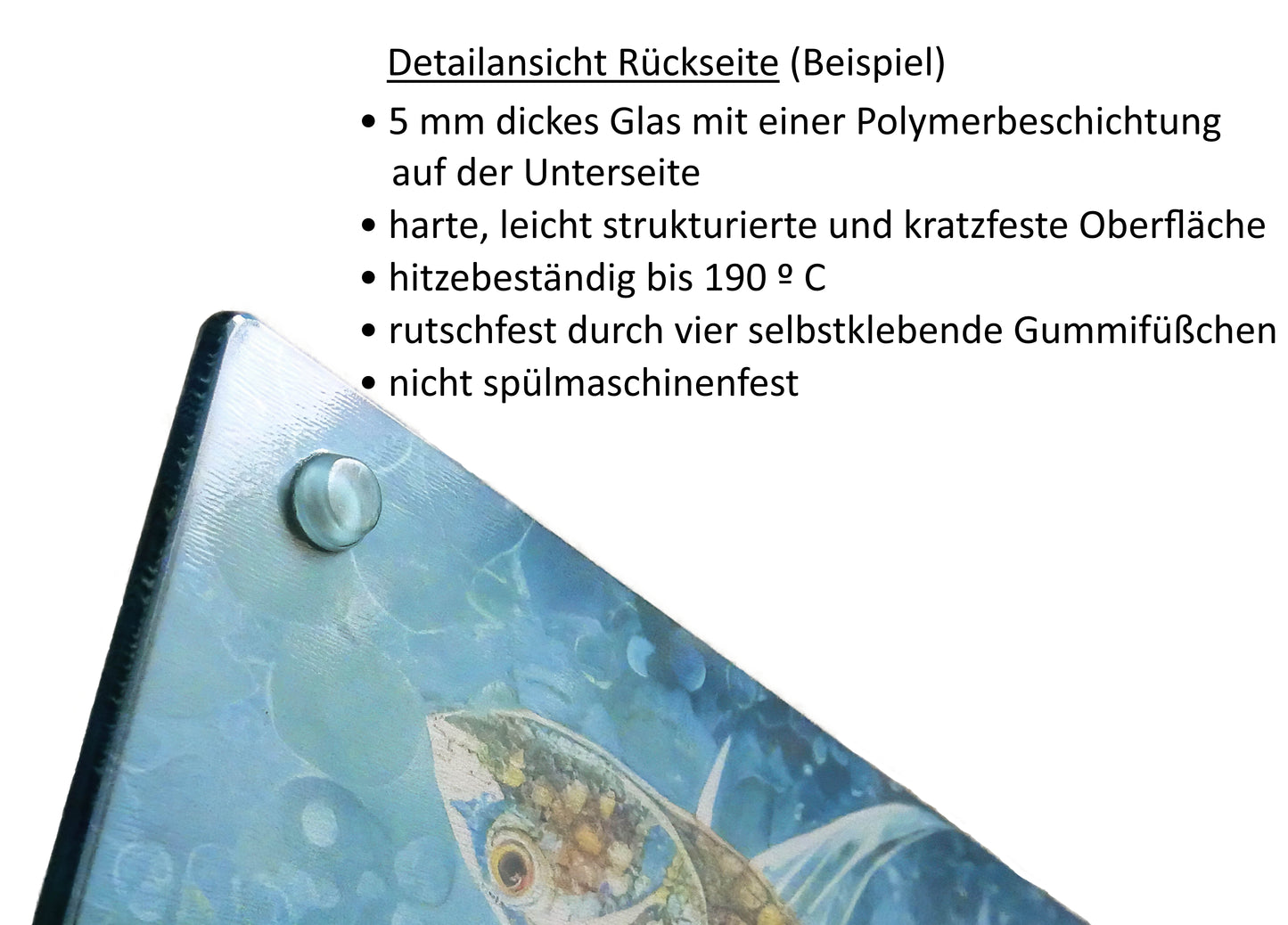 Glasschneidebrett - Ziegen 1