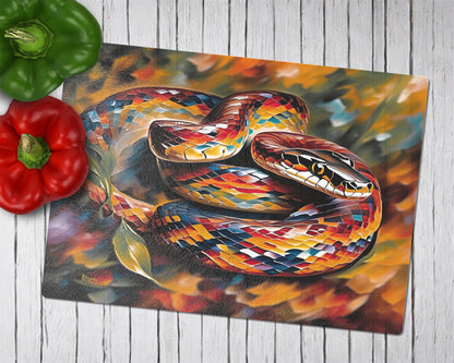 Glass cutting board - Snake 1