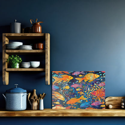 Glasschneidebrett - Fische 3