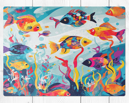 Glasschneidebrett - Fische 4