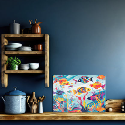 Glasschneidebrett - Fische 4