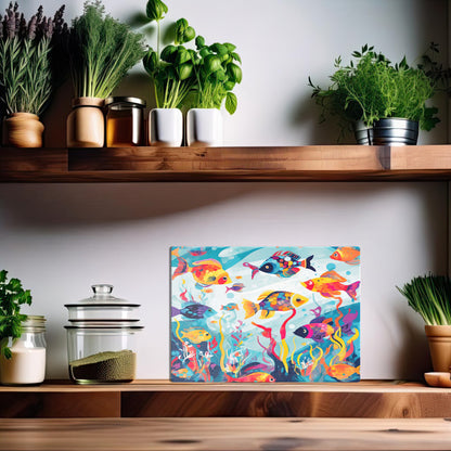 Glasschneidebrett - Fische 4