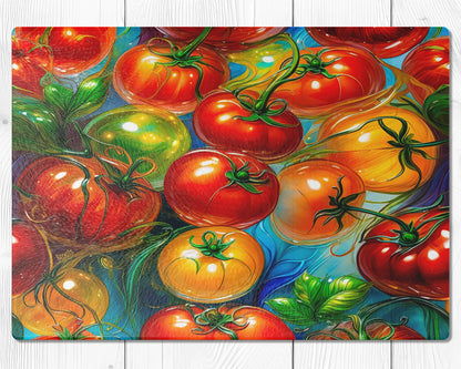 Glasschneidebrett - Tomaten 1