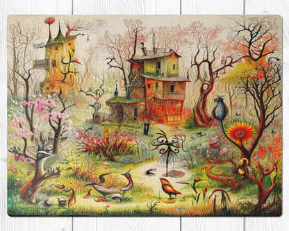 Glasschneidebrett - Garten 1