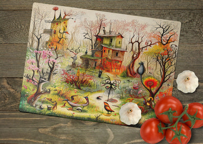 Glasschneidebrett - Garten 1