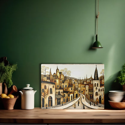 Glasschneidebrett - Stadt 20