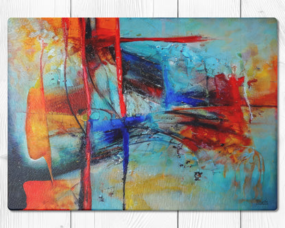 Glasschneidebrett - Abstrakt 2