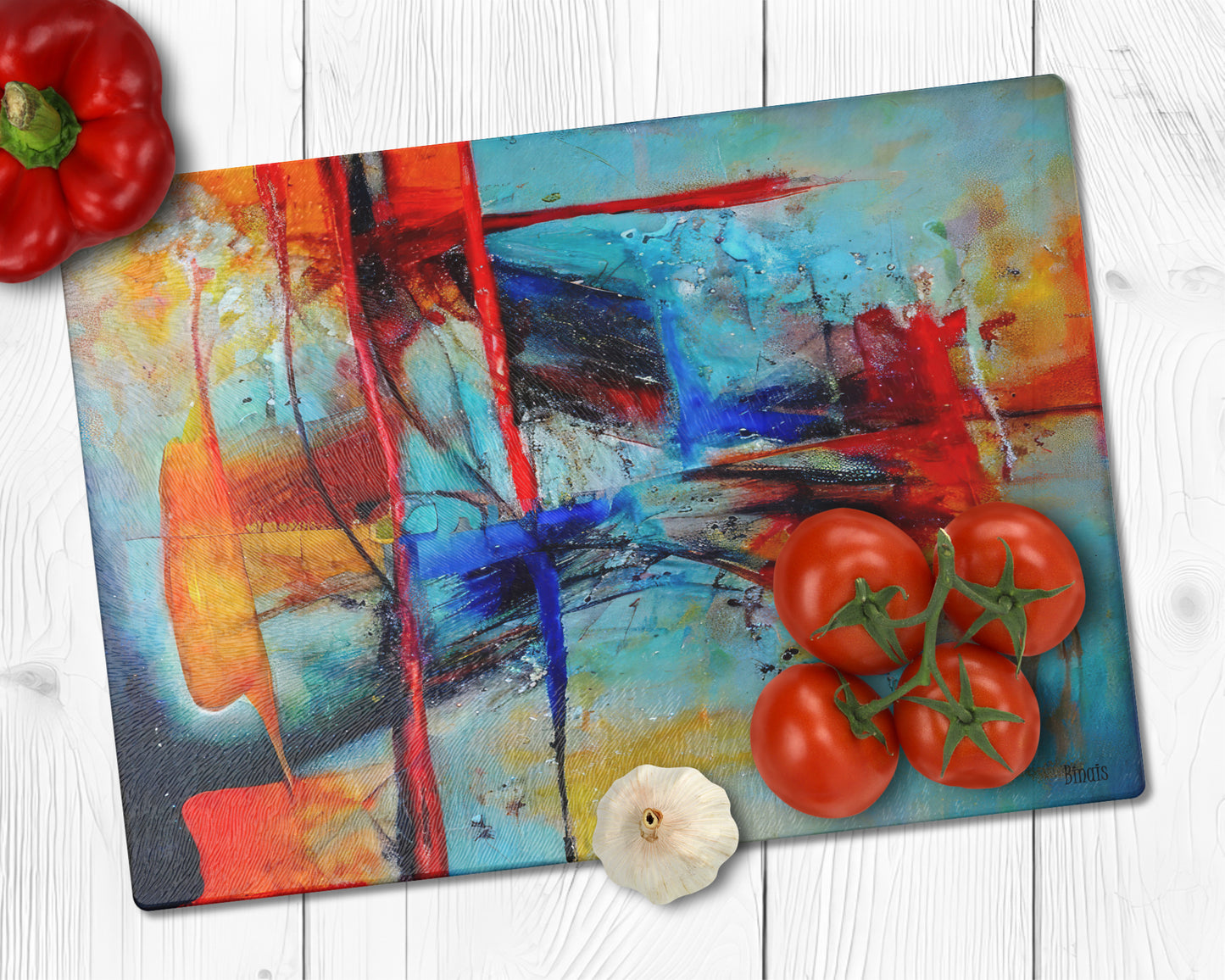 Glasschneidebrett - Abstrakt 2