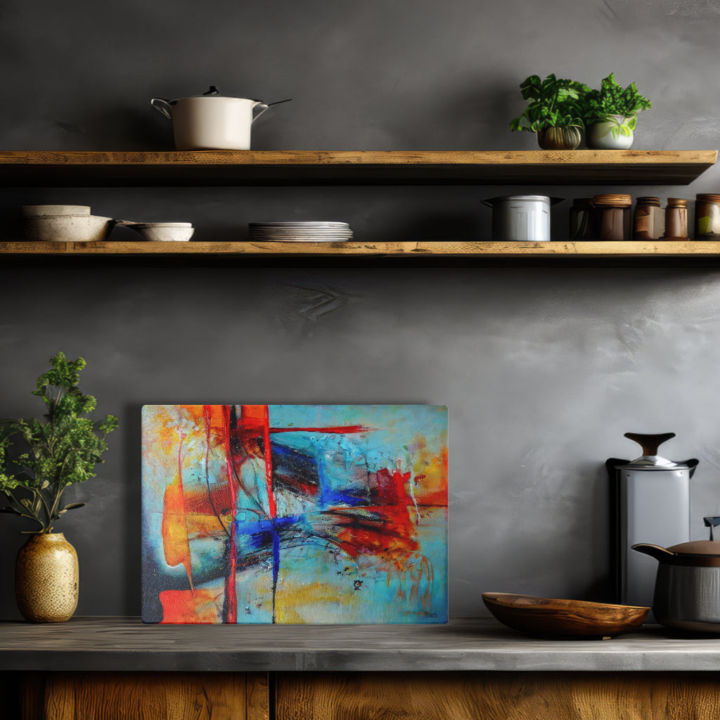 Glasschneidebrett - Abstrakt 2