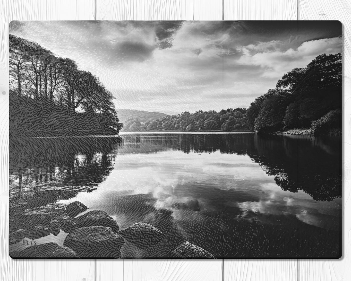 Glasschneidebrett - Landschaft 12