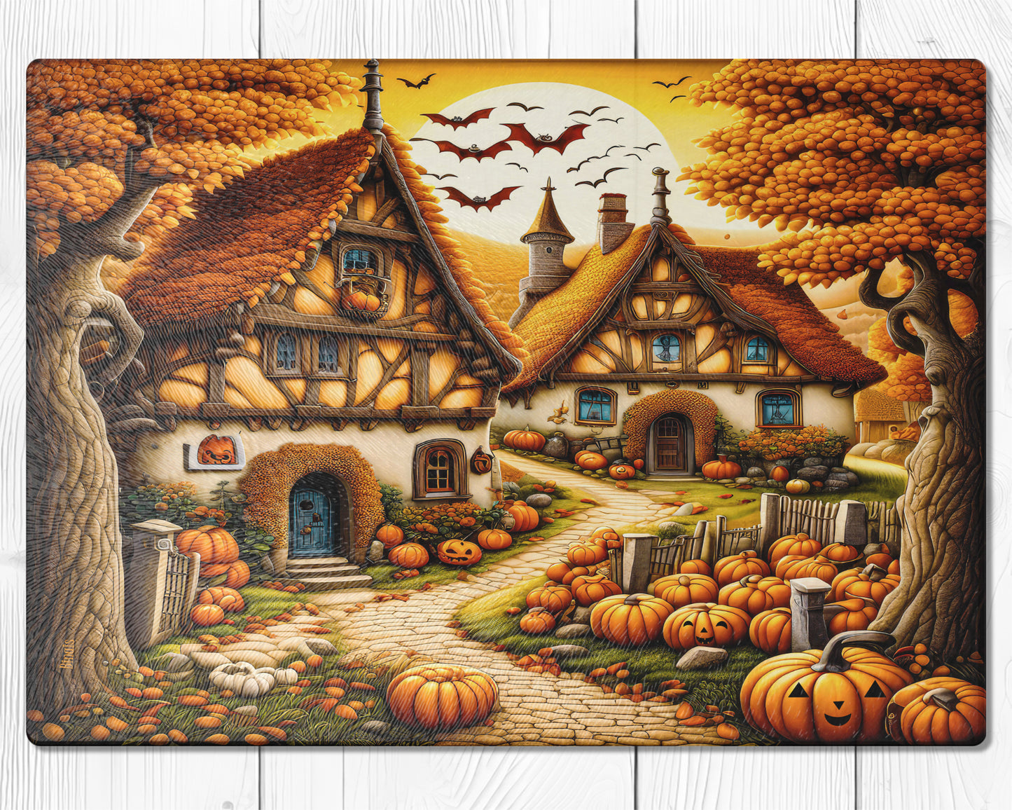 Glasschneidebrett - Halloween 1