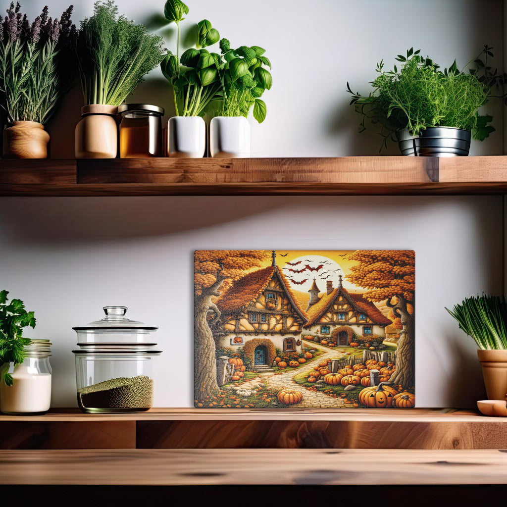 Glasschneidebrett - Halloween 1