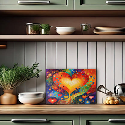 Glasschneidebrett - Herz 2