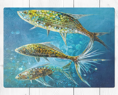 Glasschneidebrett - Fische 2