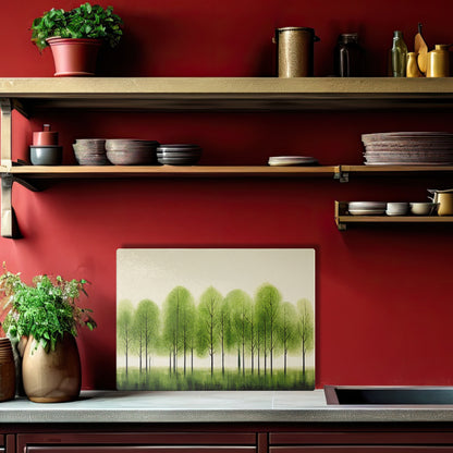 Glasschneidebrett - Bäume 12