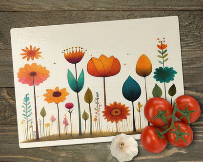 Glass cutting board - Meadow 2