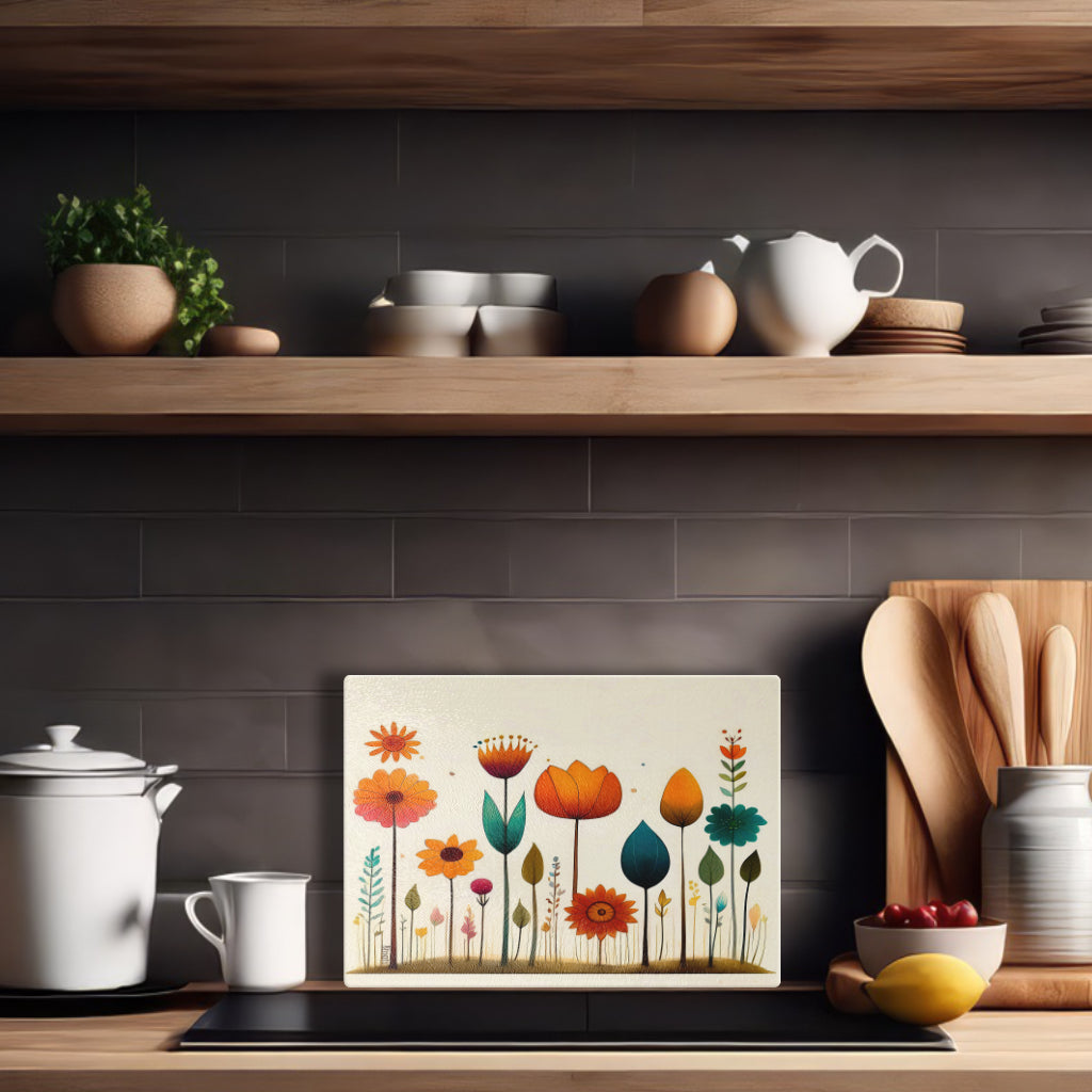 Glass cutting board - Meadow 2