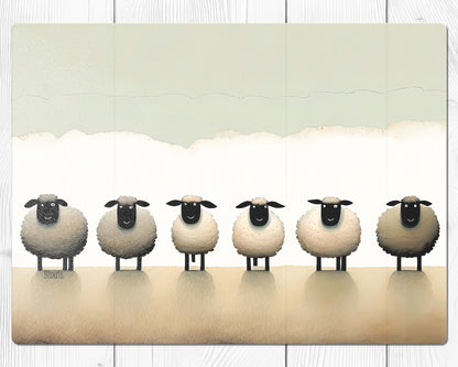 Glass cutting board - Sheep 2