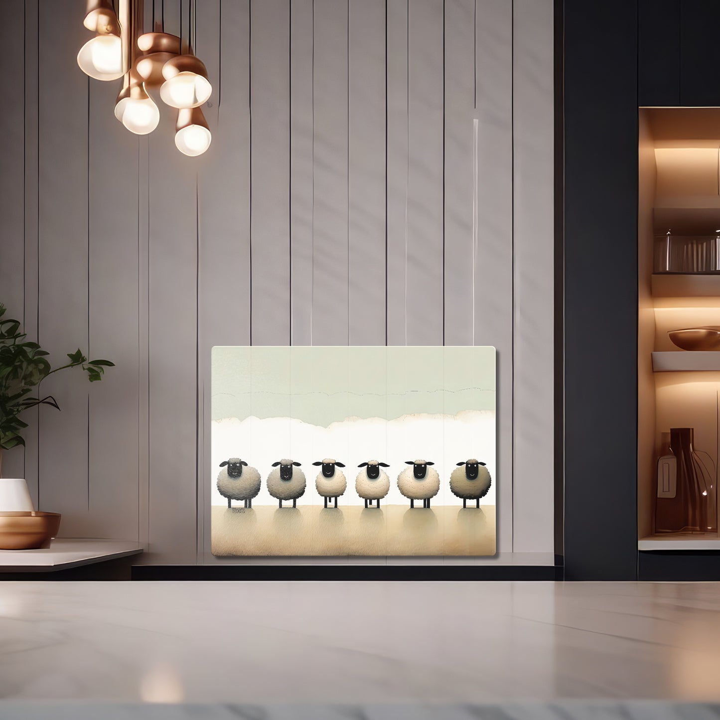 Glass cutting board - Sheep 2