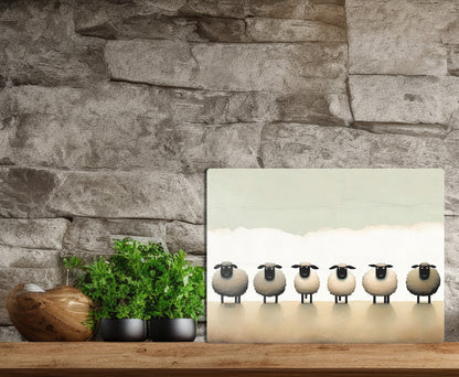 Glass cutting board - Sheep 2