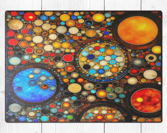 Glasschneidebrett - Kreise 8