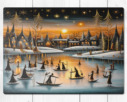 Glass cutting board - Christmas 11 