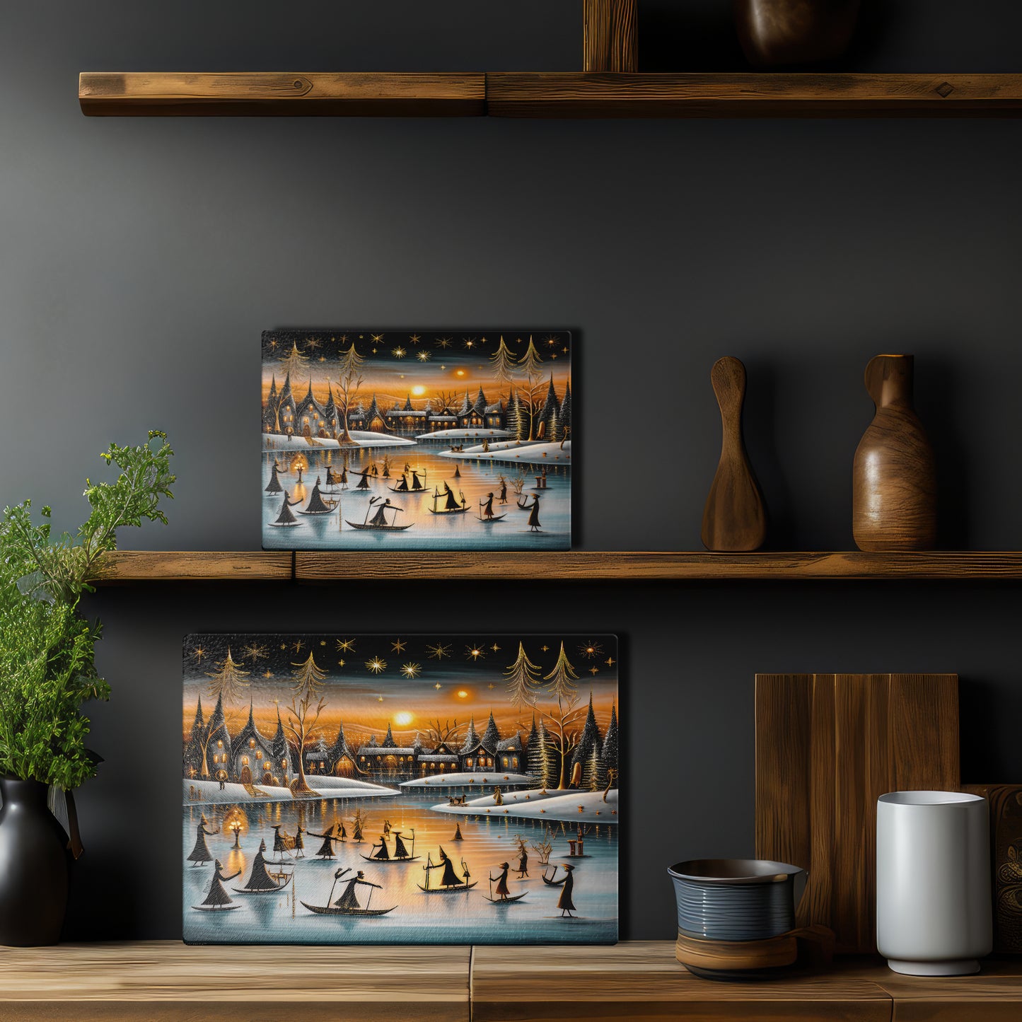 Glass cutting board - Christmas 11 