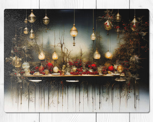 Glass cutting board - Christmas 7 