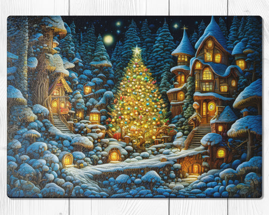 Glass cutting board - Christmas 4 