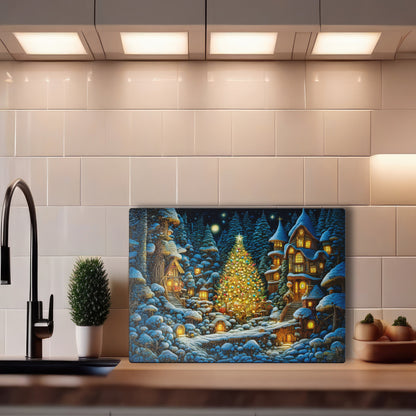 Glass cutting board - Christmas 4 