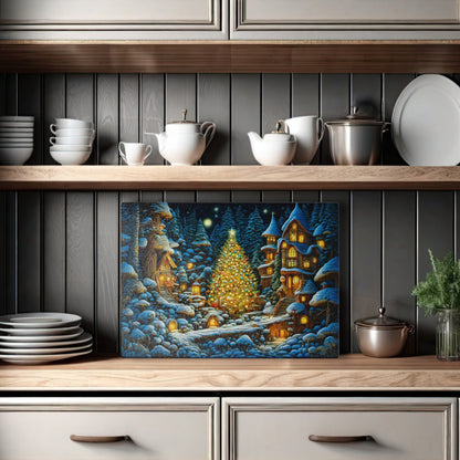 Glass cutting board - Christmas 4 