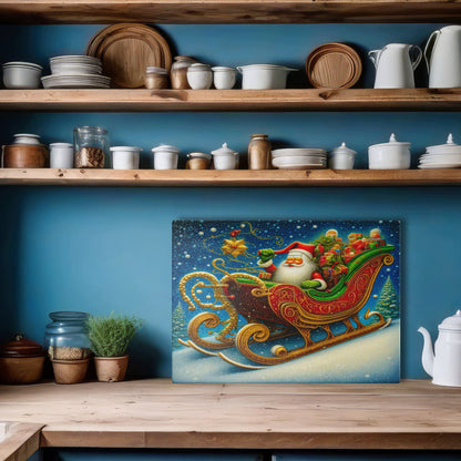 Glasschneidebrett - Weihnachten 5 (mit oder ohne Text)