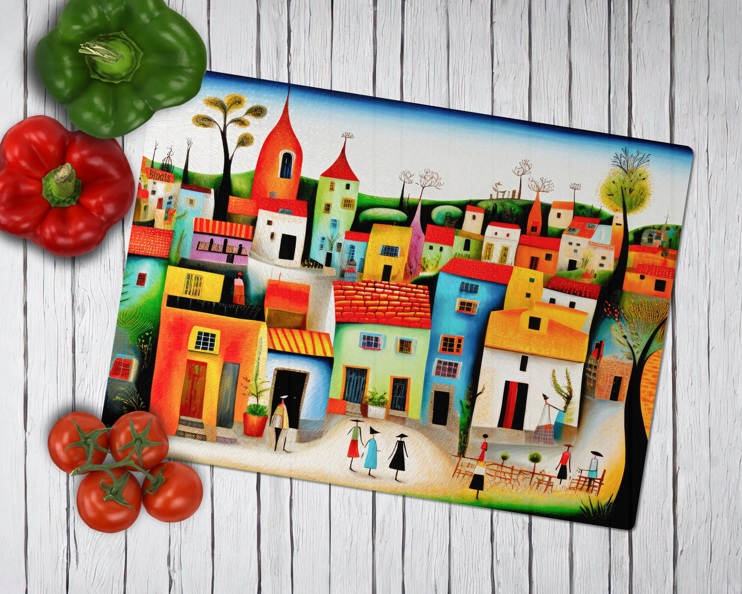 Glass cutting board - City 3