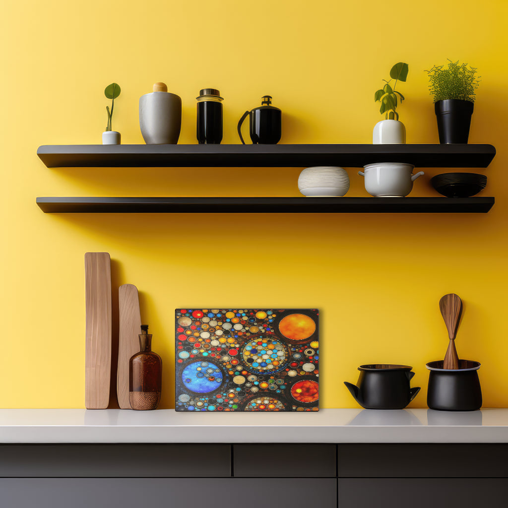 Glasschneidebrett - Kreise 8