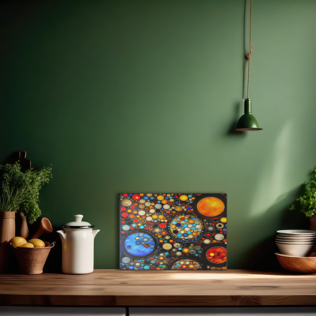 Glasschneidebrett - Kreise 8