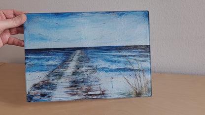 Glas cutting board - Sea 8