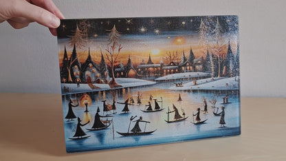 Glass cutting board - Christmas 11 