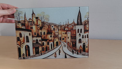 Glasschneidebrett - Stadt 20