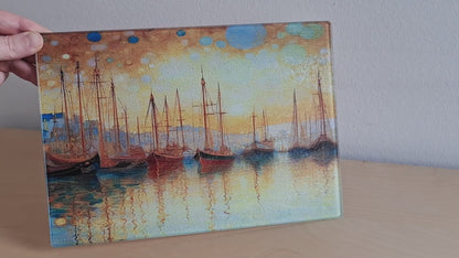 Glass cutting board - Harbour 3