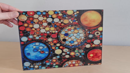 Glasschneidebrett - Kreise 8