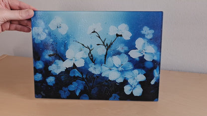 Glasschneidebrett - Blüten 2  (Version 1)