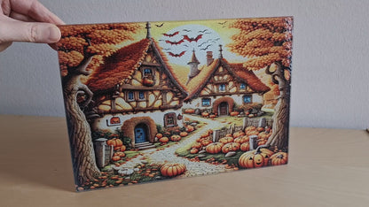 Glasschneidebrett - Halloween 1