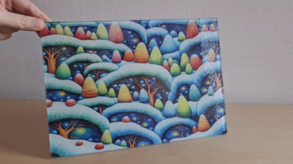 Glass cutting board - Winter 3 