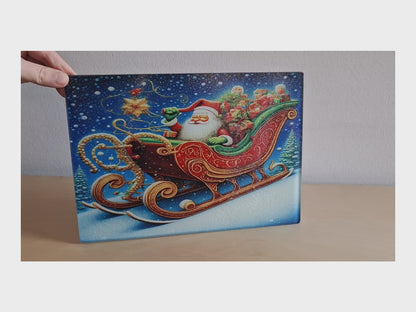 Glasschneidebrett - Weihnachten 5 (mit oder ohne Text)