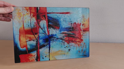 Glasschneidebrett - Abstrakt 2