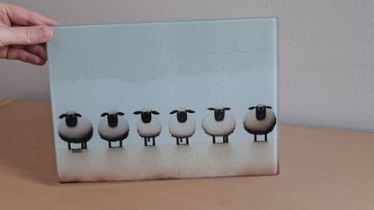 Glass cutting board - Sheep 2