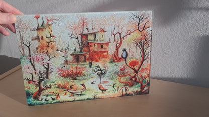 Glasschneidebrett - Garten 1