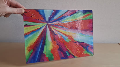 Glasschneidebrett - Strahlen 2