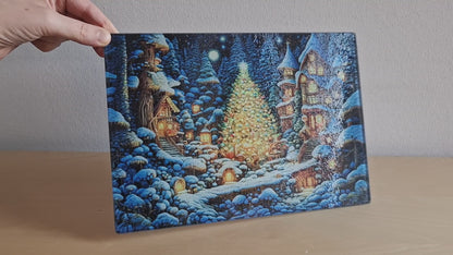 Glass cutting board - Christmas 4 