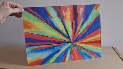 Glasschneidebrett - Strahlen 4